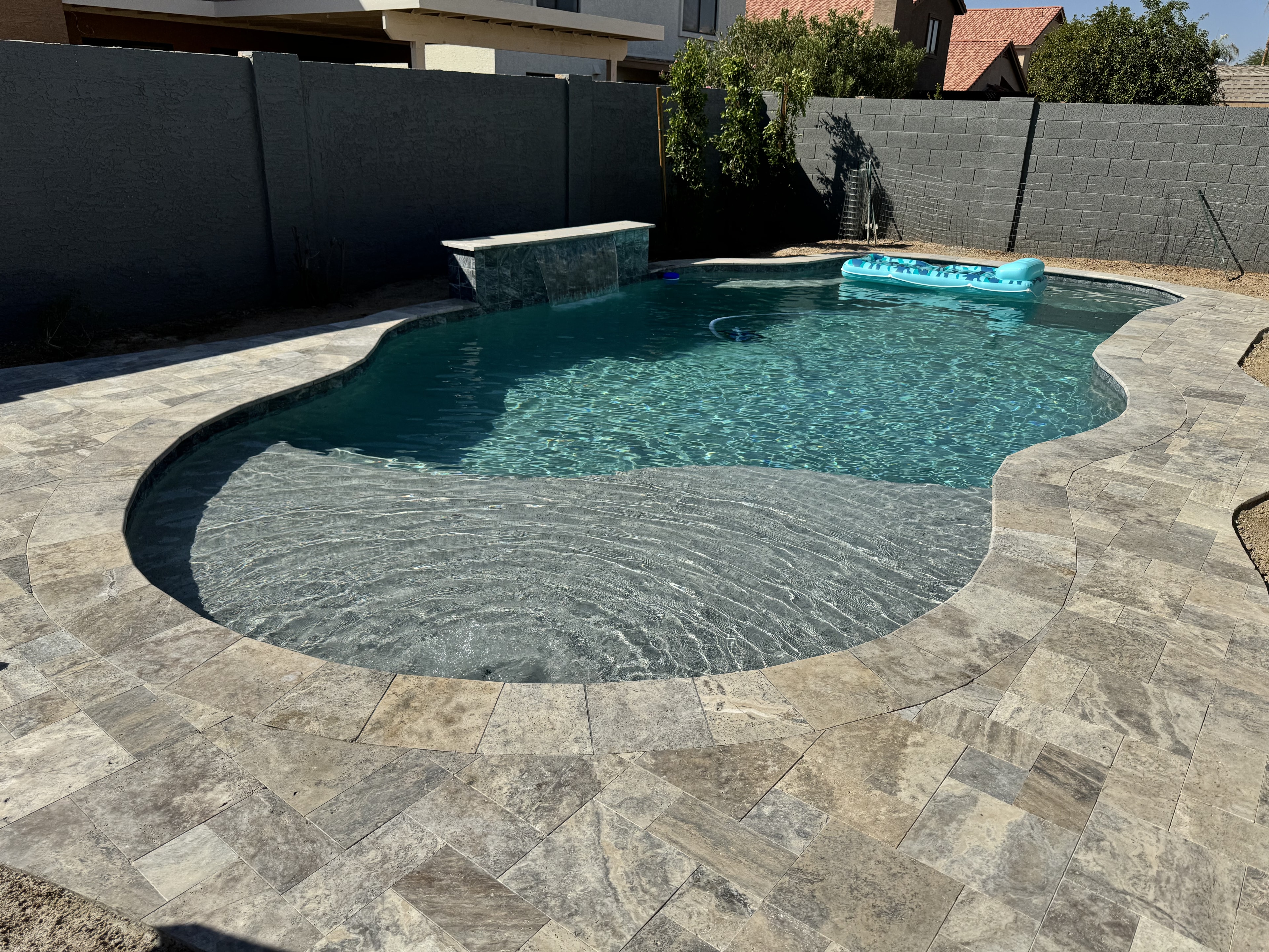 Free Form Sport Pool with extended Baja shelf — Ahwatukee, AZ
